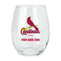 15oz Personalized Stemless Glass | St Louis Cardinals