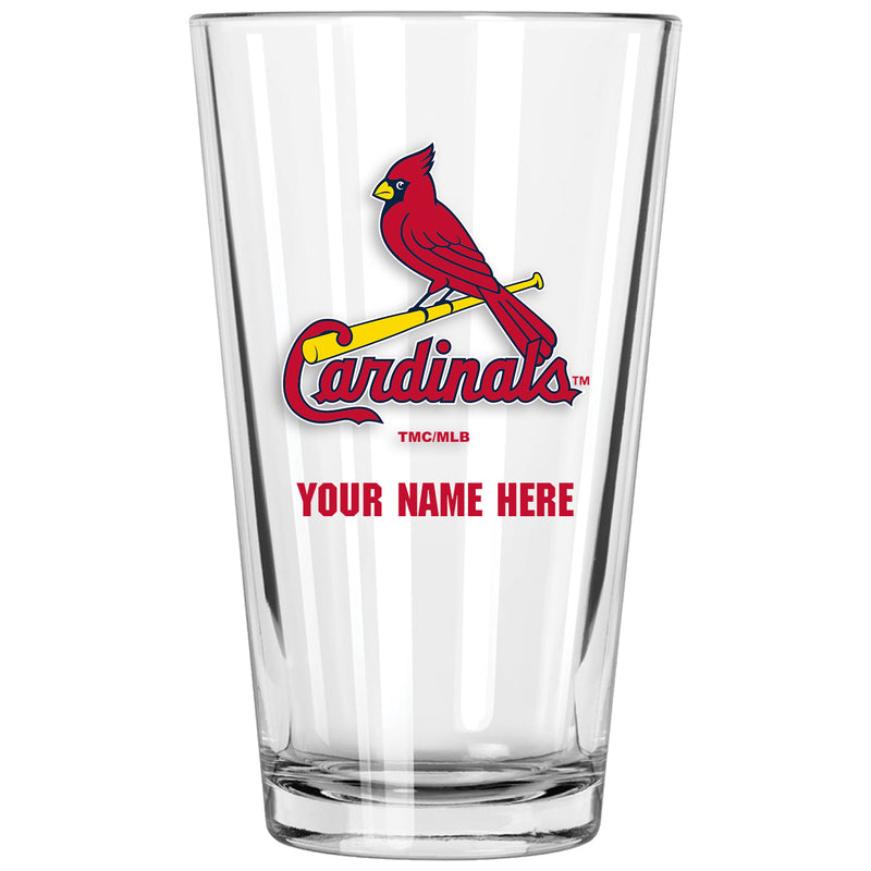 17oz Personalized Pint Glass | St Louis Cardinals