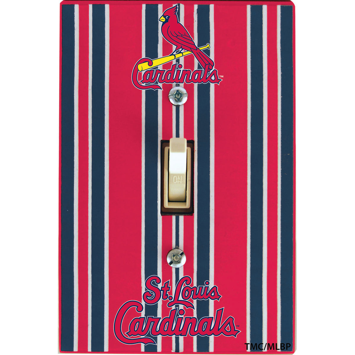 Striped Switch Plate Cover CARDINALS
MLB, OldProduct, SLC, St Louis Cardinals
The Memory Company