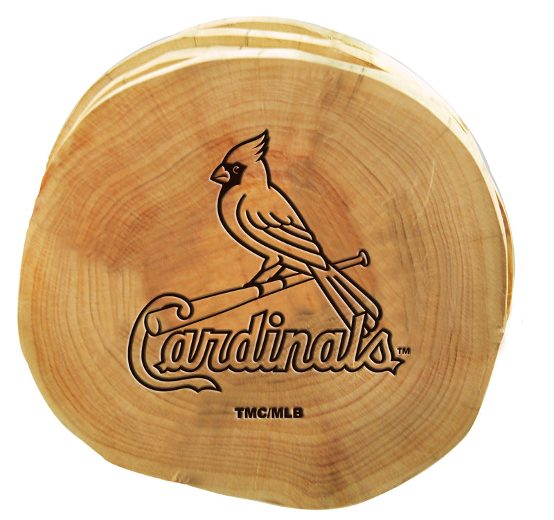 4pk Wood Cut Coaster | St Louis Cardinals