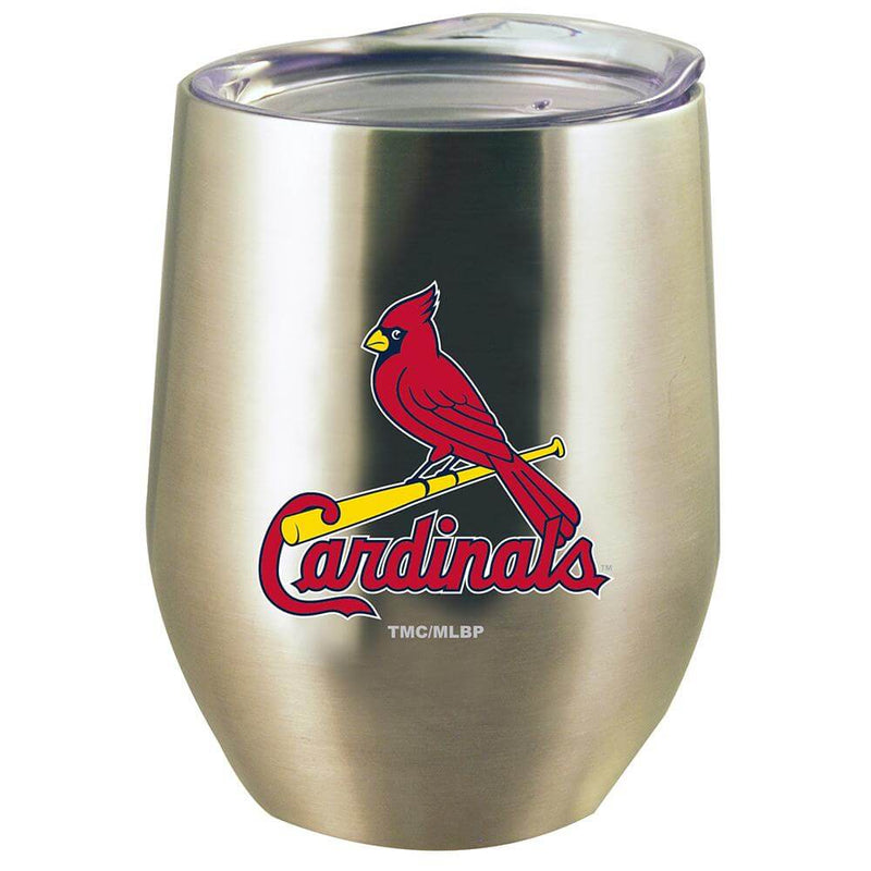 12oz Stainless Steel Stemless Tumbler w/Lid | St. Louis Cardinals CurrentProduct, Drinkware_category_All, MLB, SLC, St Louis Cardinals 888966067059 $21.99
