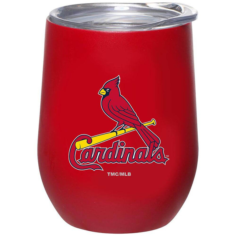 12oz Matte Stainless Steel Stemless Tumbler | Cardinals CurrentProduct, Drinkware_category_All, MLB, SLC, St Louis Cardinals 194207377222 $32.99
