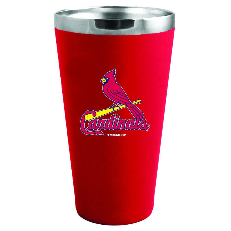 16oz Matte Finish Stainless Steel Pint  | St. Louis Cardinals
CurrentProduct, Drinkware_category_All, MLB, SLC, St Louis Cardinals
The Memory Company