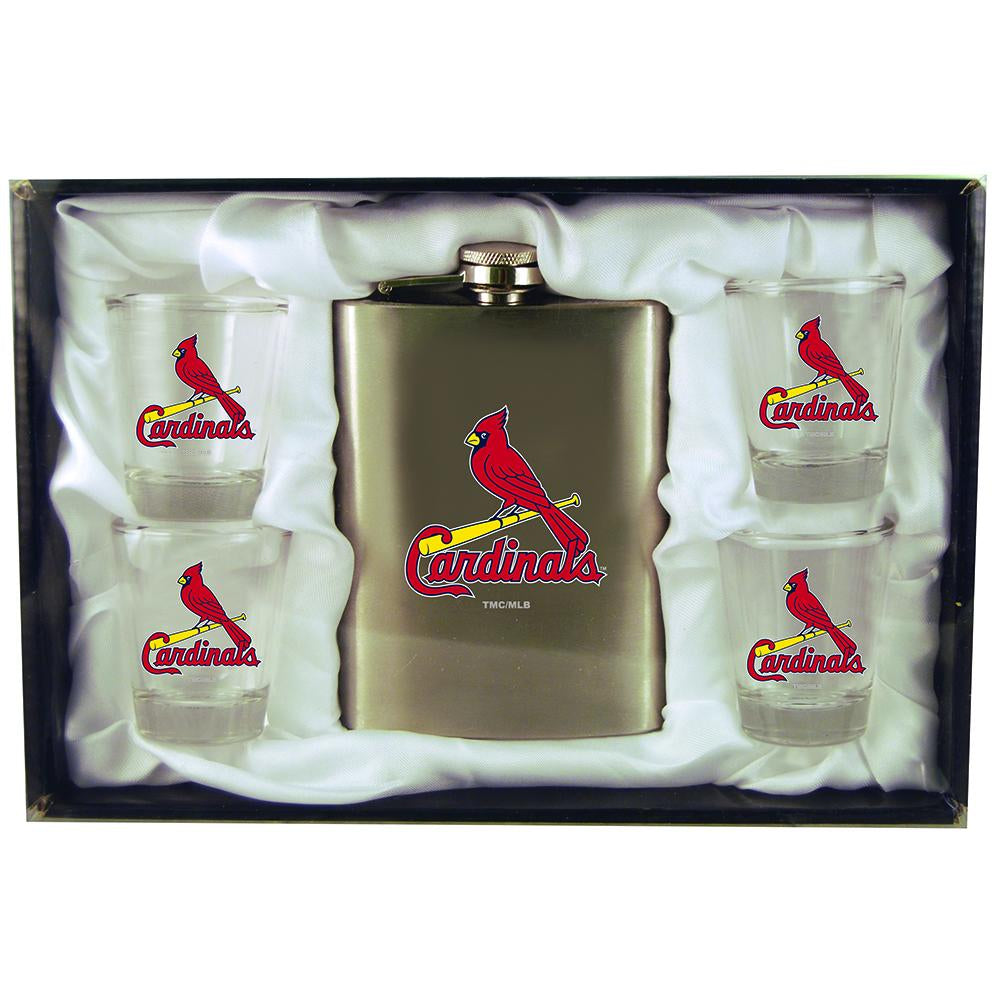 8oz Stainless Steel Flask w/4 Cups | St. Louis Cardinals
CurrentProduct, Drinkware_category_All, Home&Office_category_All, MLB, SLCHome&Office_category_Gift-Sets, St Louis Cardinals
The Memory Company