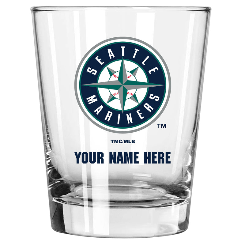 15oz Personalized Stemless Glass | Seattle Mariners