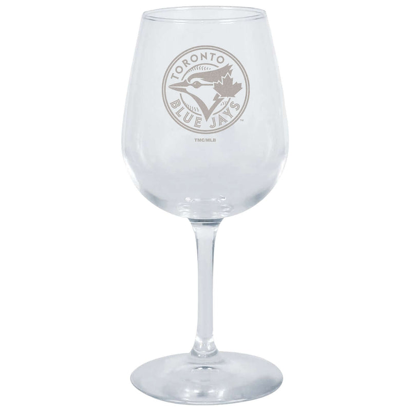 12.75oz Stemmed Wine Glass | Toronto Blue Jays CurrentProduct, Drinkware_category_All, MLB, TBJ, Toronto Blue Jays 194207629635 $13.99
