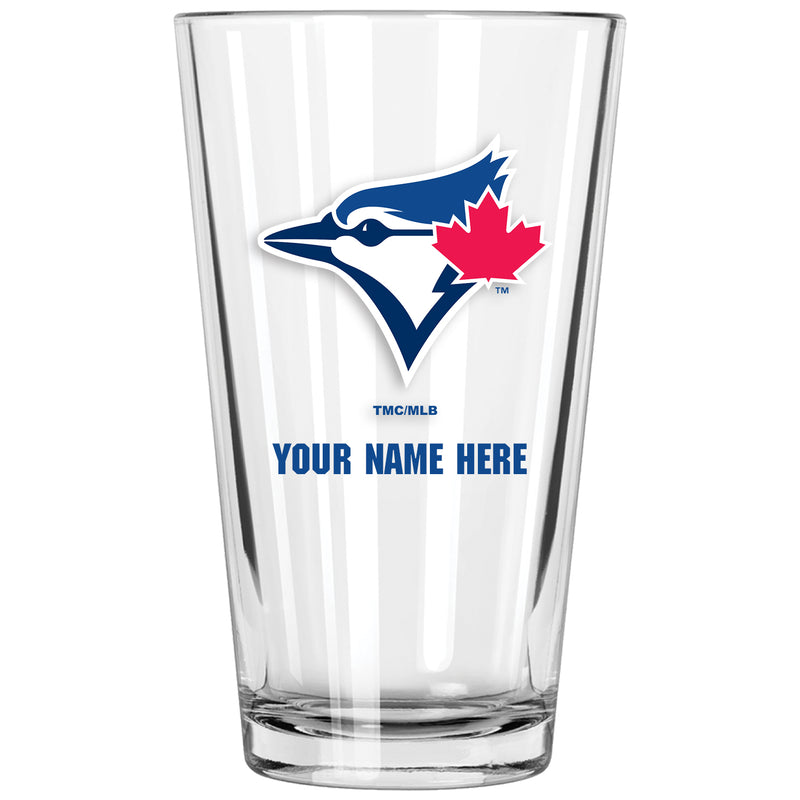 17oz Personalized Pint Glass | Toronto Blue Jays
