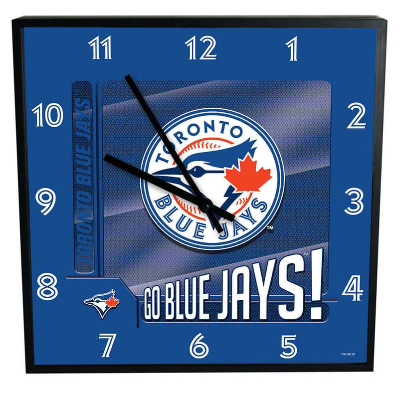 12 Inch Square Carbon Fiber Clock | Toronto Blue Jays MLB, OldProduct, TBJ, Toronto Blue Jays 687746396347 $25
