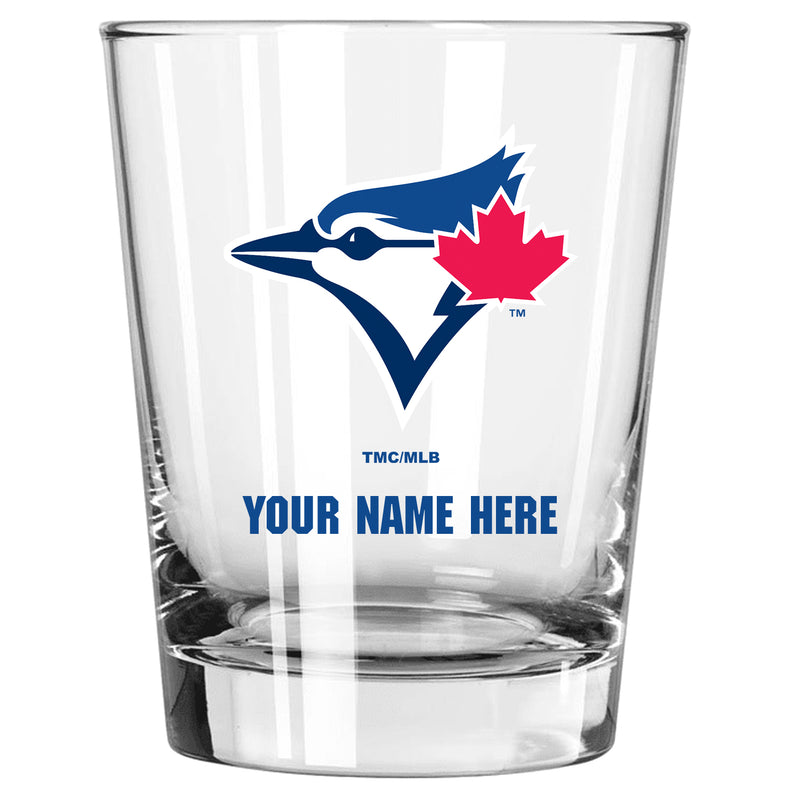15oz Personalized Stemless Glass | Toronto Blue Jays