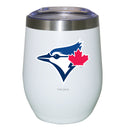 12oz White Stainless Steel Stemless Tumbler | Toronto Blue Jays