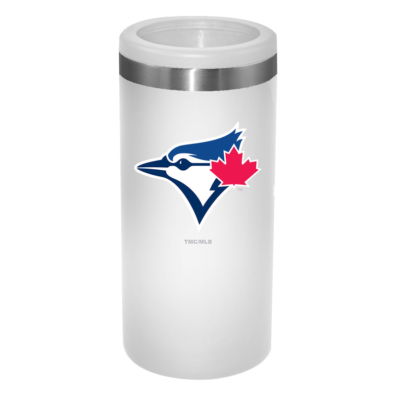 12oz White Slim Can Holder | Toronto Blue Jays