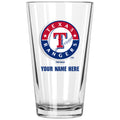 17oz Personalized Pint Glass | Texas Rangers