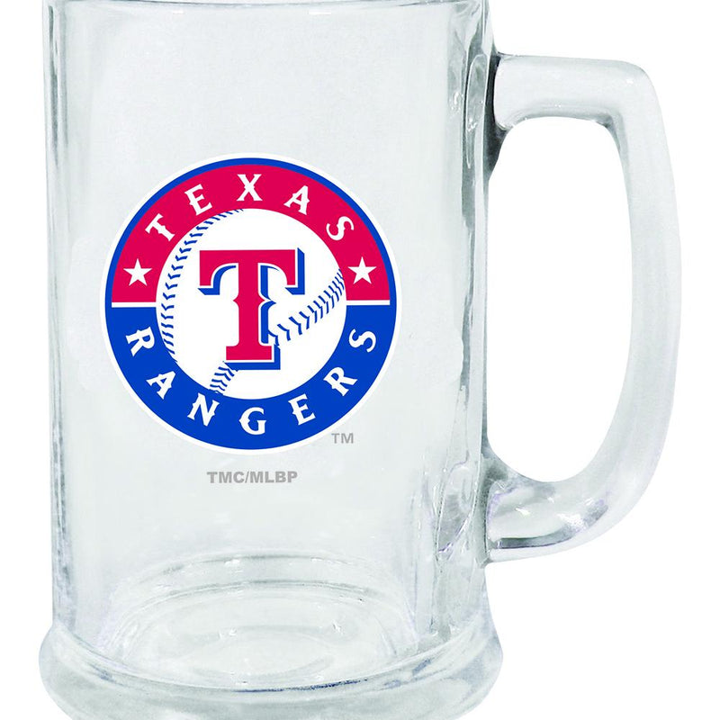 15oz Decal Glass Stein | Texas Rangers MLB, OldProduct, Texas Rangers, TRA 888966788220 $13