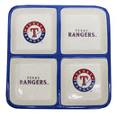 4 Section Square Tray | Texas Rangers