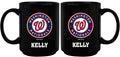 15oz Black Personalized Ceramic Mug | Washington Nationals CurrentProduct, Drinkware_category_All, Engraved, MLB, Personalized_Personalized, Washington Nationals, WNA 194207502426 $21.86