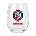 15oz Personalized Stemless Glass | Washington Nationals
