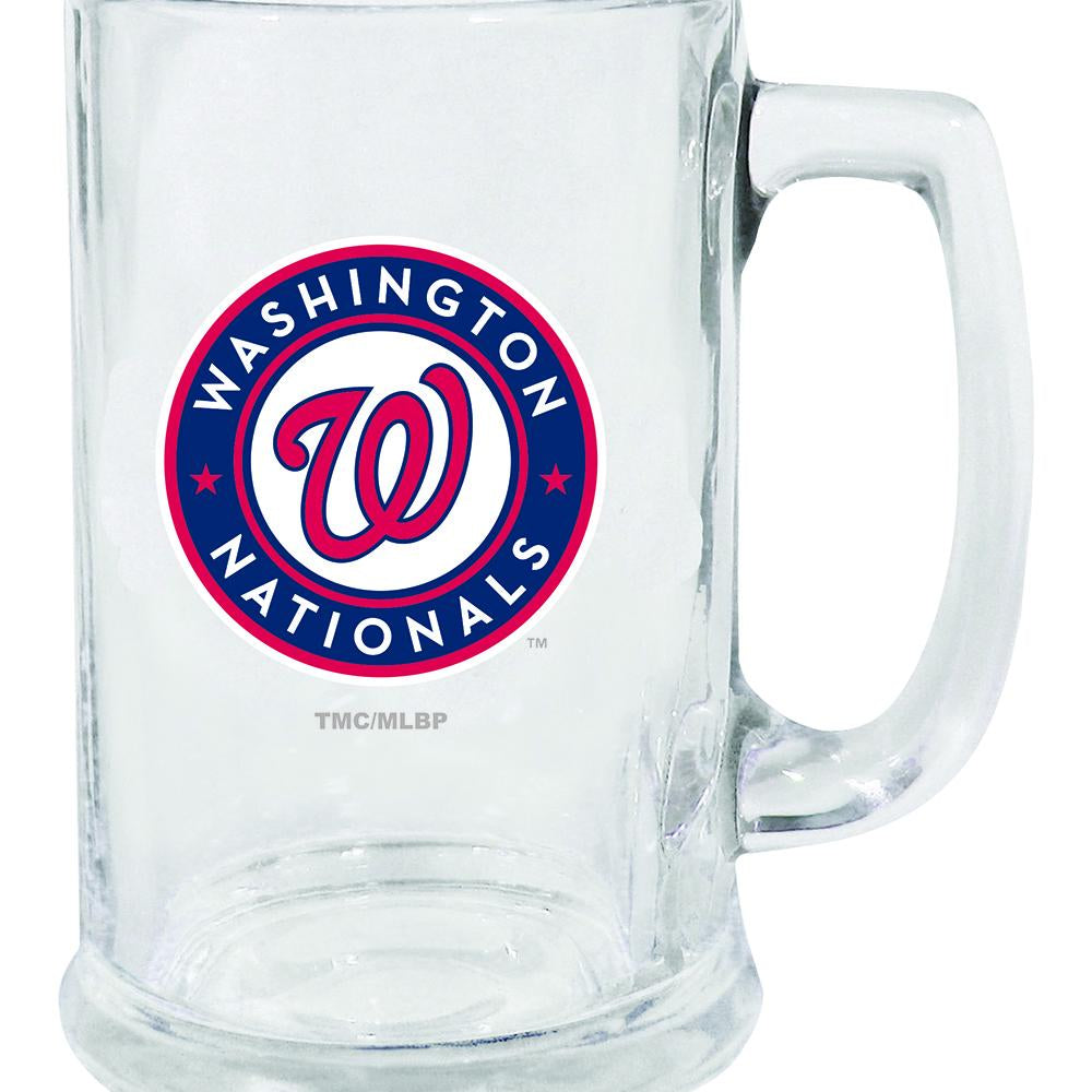 15oz Decal Glass Stein | Washington Nationals MLB, OldProduct, Washington Nationals, WNA 888966788572 $13