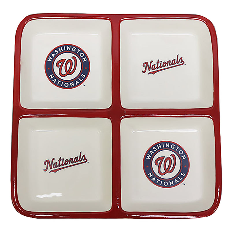 4 Section Square Tray | Washington Nationals