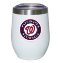 12oz White Stainless Steel Stemless Tumbler | Washington Nationals CurrentProduct, Drinkware_category_All, MLB, Washington Nationals, WNA 194207625248 $27.49