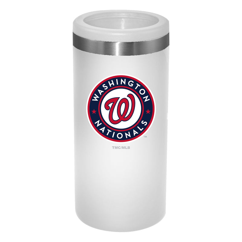 12oz White Slim Can Holder | Washington Nationals