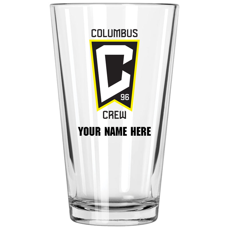 17oz Personalized Pint Glass | Columbus Crew