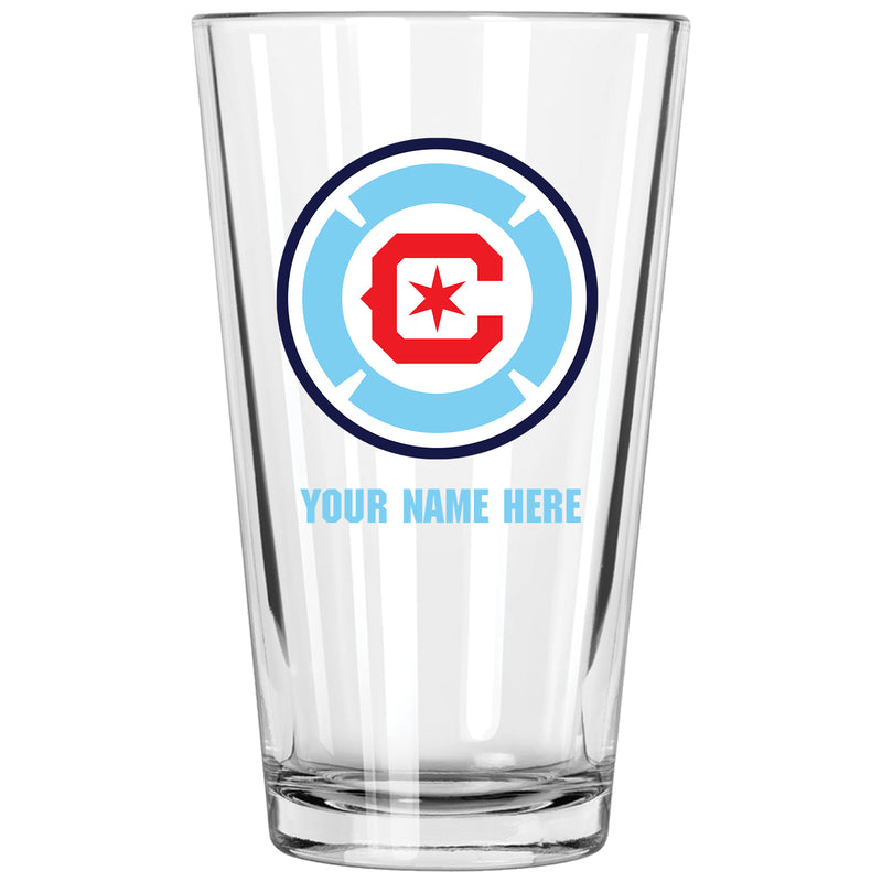 17oz Personalized Pint Glass | Chicago Fire