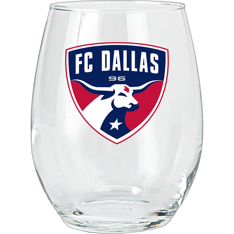 15oz Stemless Glass Tumbler | FC Dallas