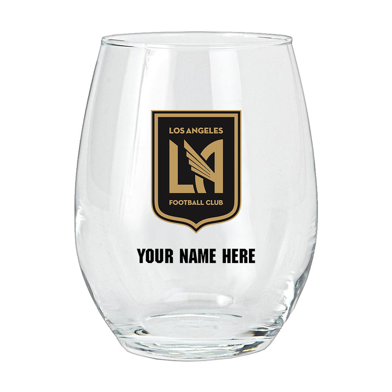 15oz Personalized Stemless Glass | Los Angeles FC