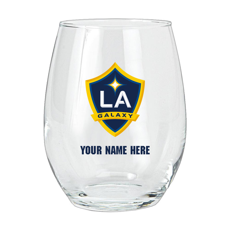 15oz Personalized Stemless Glass | Los Angeles Galaxy