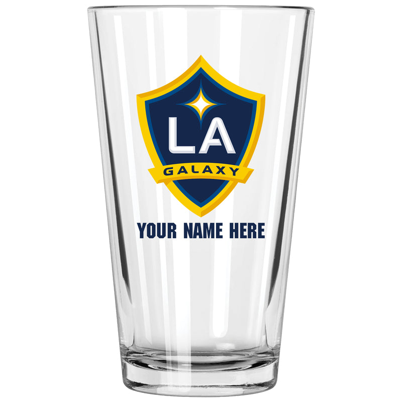 17oz Personalized Pint Glass | Los Angeles Galaxy