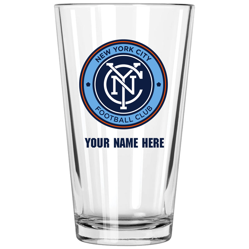 17oz Personalized Pint Glass | New York FC