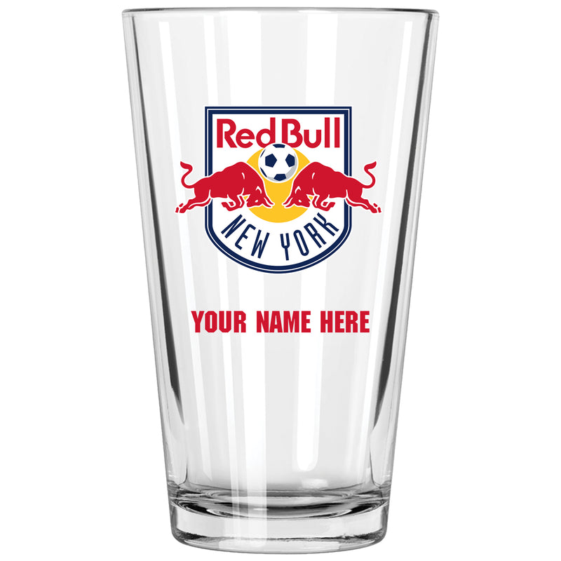 17oz Personalized Pint Glass | New York Red Bull