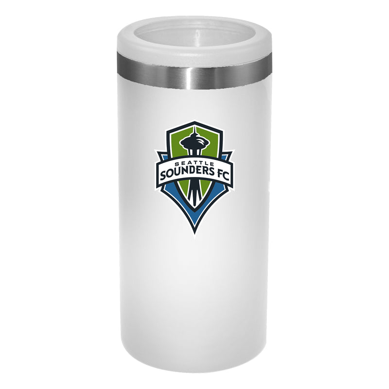 12oz White Slim Can Holder | Seattle Sounders