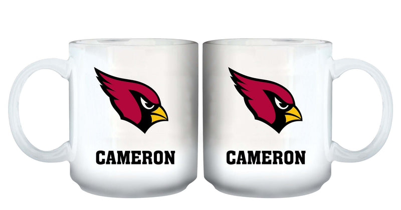 11oz White Personalized Ceramic Mug - Arizona Cardinals ACA, Arizona Cardinals, CurrentProduct, Custom Drinkware, Drinkware_category_All, Gift Ideas, NFL, Personalization, Personalized_Personalized 194207442753 $20.11