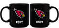 11oz Black Personalized Ceramic Mug - Arizona Cardinals ACA, Arizona Cardinals, CurrentProduct, Custom Drinkware, Drinkware_category_All, Gift Ideas, NFL, Personalization, Personalized_Personalized 194207372913 $20.11