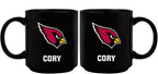 11oz Black Personalized Ceramic Mug - Arizona Cardinals ACA, Arizona Cardinals, CurrentProduct, Custom Drinkware, Drinkware_category_All, Gift Ideas, NFL, Personalization, Personalized_Personalized 194207372913 $20.11