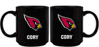 11oz Black Personalized Ceramic Mug - Arizona Cardinals ACA, Arizona Cardinals, CurrentProduct, Custom Drinkware, Drinkware_category_All, Gift Ideas, NFL, Personalization, Personalized_Personalized 194207372913 $20.11