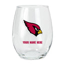 15oz Personalized Stemless Glass | Arizona Cardinals