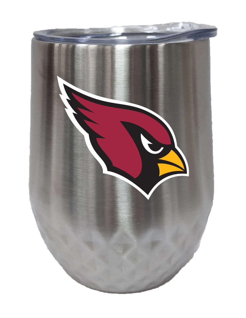 12oz Stainless Steel Diamond Tumbler | Arizona Cardinals ACA, Arizona Cardinals, CurrentProduct, Drinkware_category_All, NFL 888966674806 $28.49