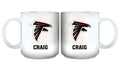11oz White Personalized Ceramic Mug | Atlanta Falcons AFA, Atlanta Falcons, CurrentProduct, Custom Drinkware, Drinkware_category_All, Gift Ideas, NFL, Personalization, Personalized_Personalized 194207442746 $20.11