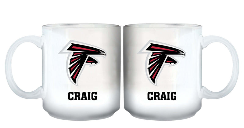 11oz White Personalized Ceramic Mug | Atlanta Falcons AFA, Atlanta Falcons, CurrentProduct, Custom Drinkware, Drinkware_category_All, Gift Ideas, NFL, Personalization, Personalized_Personalized 194207442746 $20.11