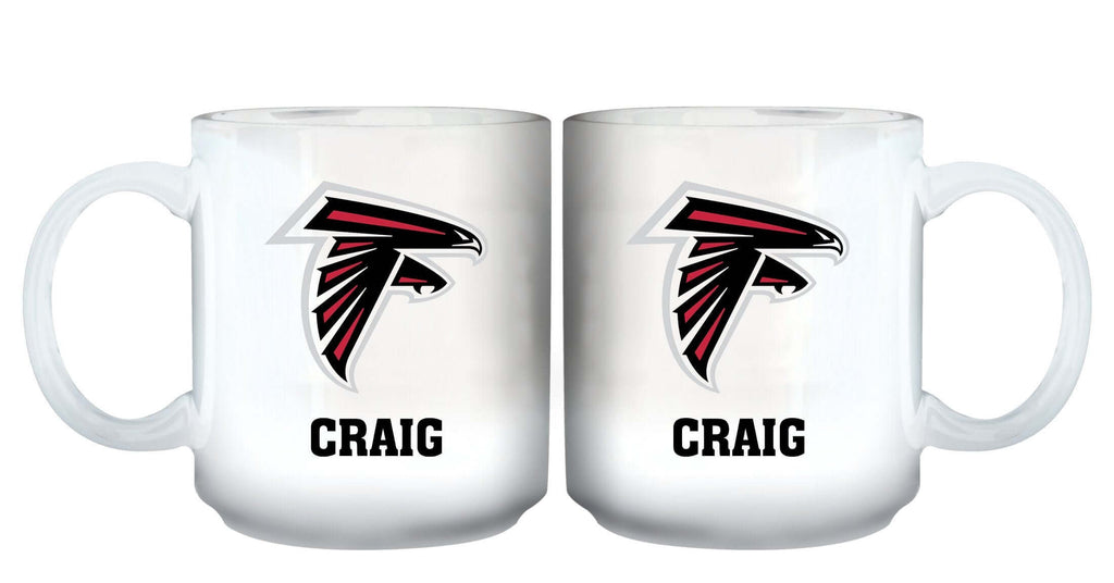 11oz White Personalized Ceramic Mug | Atlanta Falcons AFA, Atlanta Falcons, CurrentProduct, Custom Drinkware, Drinkware_category_All, Gift Ideas, NFL, Personalization, Personalized_Personalized 194207442746 $20.11