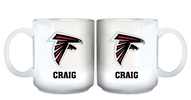 11oz White Personalized Ceramic Mug | Atlanta Falcons AFA, Atlanta Falcons, CurrentProduct, Custom Drinkware, Drinkware_category_All, Gift Ideas, NFL, Personalization, Personalized_Personalized 194207442746 $20.11