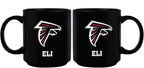 11oz Black Personalized Ceramic Mug | Atlanta Falcons AFA, Atlanta Falcons, CurrentProduct, Custom Drinkware, Drinkware_category_All, Gift Ideas, NFL, Personalization, Personalized_Personalized 194207372906 $20.11