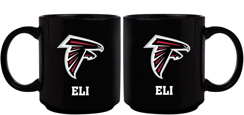 11oz Black Personalized Ceramic Mug | Atlanta Falcons AFA, Atlanta Falcons, CurrentProduct, Custom Drinkware, Drinkware_category_All, Gift Ideas, NFL, Personalization, Personalized_Personalized 194207372906 $20.11