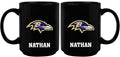 15oz Black Personalized Ceramic Mug  | Baltimore Ravens Baltimore Ravens, BRA, CurrentProduct, Drinkware_category_All, Engraved, NFL, Personalized_Personalized 194207503584 $21.86