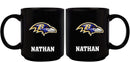 11oz Black Personalized Ceramic Mug | Baltimore Ravens Baltimore Ravens, BRA, CurrentProduct, Custom Drinkware, Drinkware_category_All, Gift Ideas, NFL, Personalization, Personalized_Personalized 194207372890 $20.11