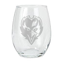 15oz Etched Stemless Tumbler | Baltimore Ravens Baltimore Ravens, BRA, CurrentProduct, Drinkware_category_All, NFL 194207265826 $12.49