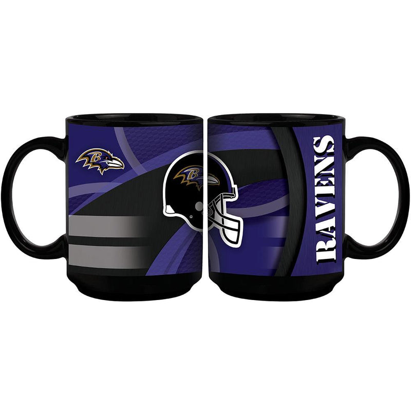 15oz Black Carbon Fiber Mug | Baltimore Ravens Baltimore Ravens, BRA, NFL, OldProduct 687746364216 $13