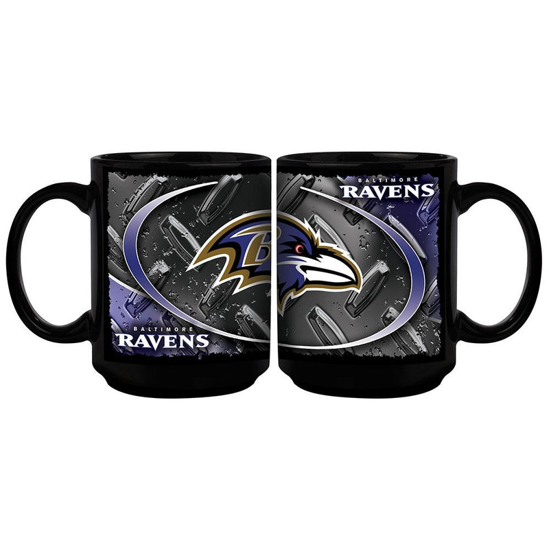 15oz Black Diamond Plate Mug | Baltimore Ravens Baltimore Ravens, BRA, NFL, OldProduct 687746139173 $13